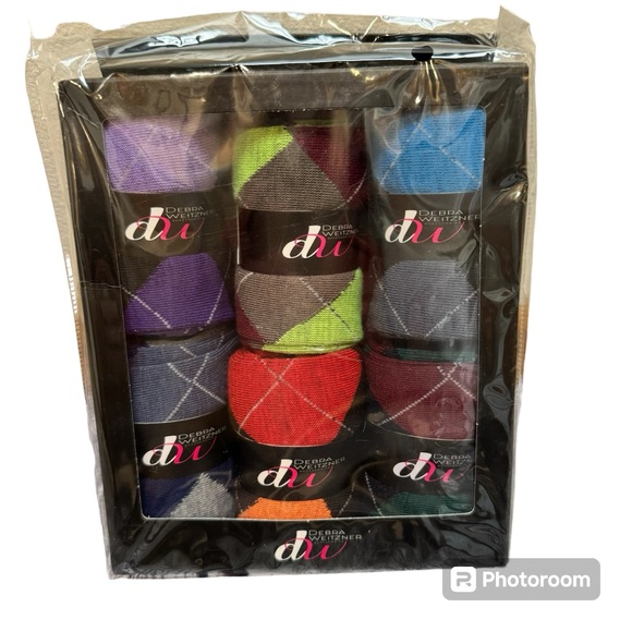 NWT Debra Weitzner Men’s Dress Crew Socks Colorful Pattern Socks Size 10-13 - Picture 1 of 5